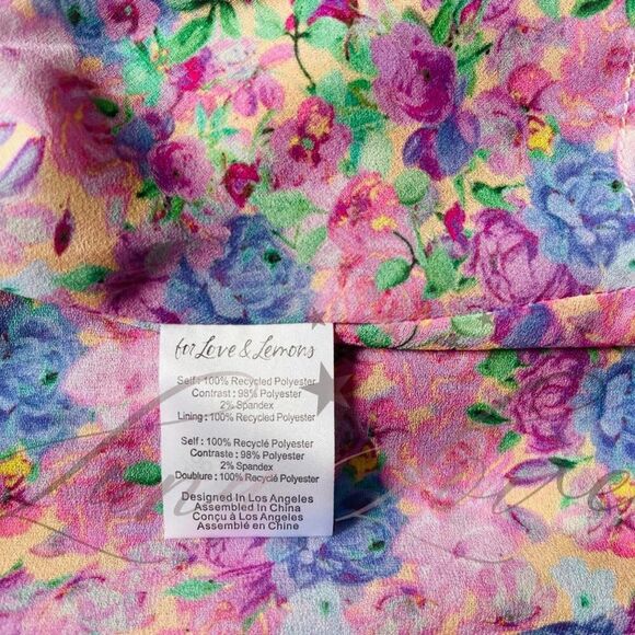 FOR LOVE & LEMONS Brenna Mini Floral Dress NWT - Picture 6 of 9